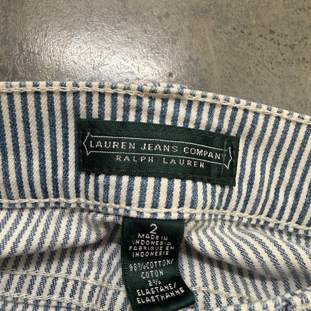 Ralph Lauren Striped Blue and White Women's Jeans